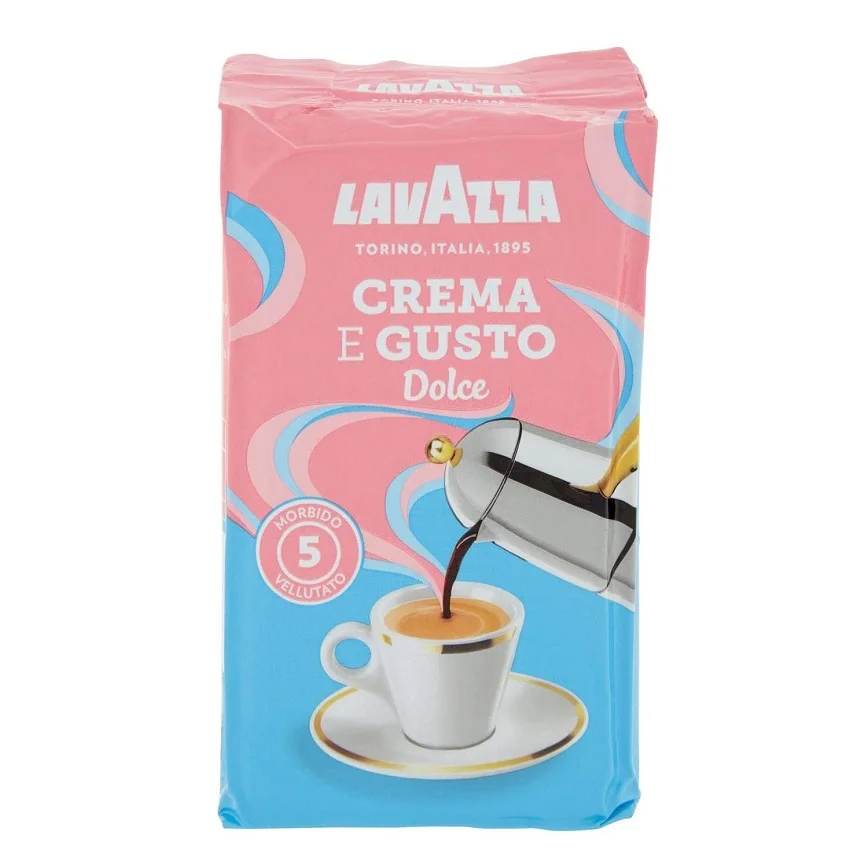 قهوه لاوازا صورتی مدل کرما گوستو دولچه 250 گرم